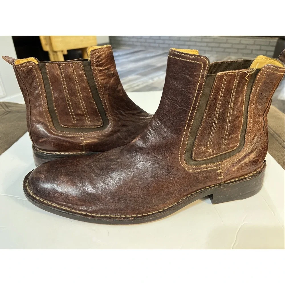 Cole Haan Brown Leather Chelsea Ankle Boots Men's SZ 13 C05564